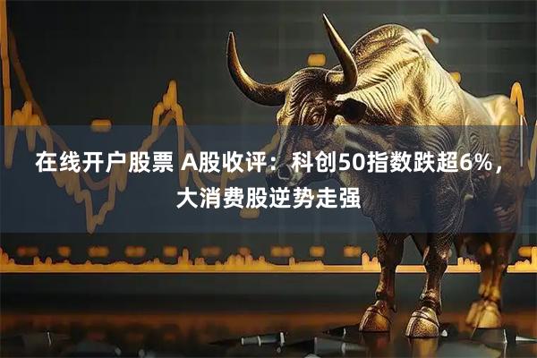 在线开户股票 A股收评：科创50指数跌超6%，大消费股逆势走强